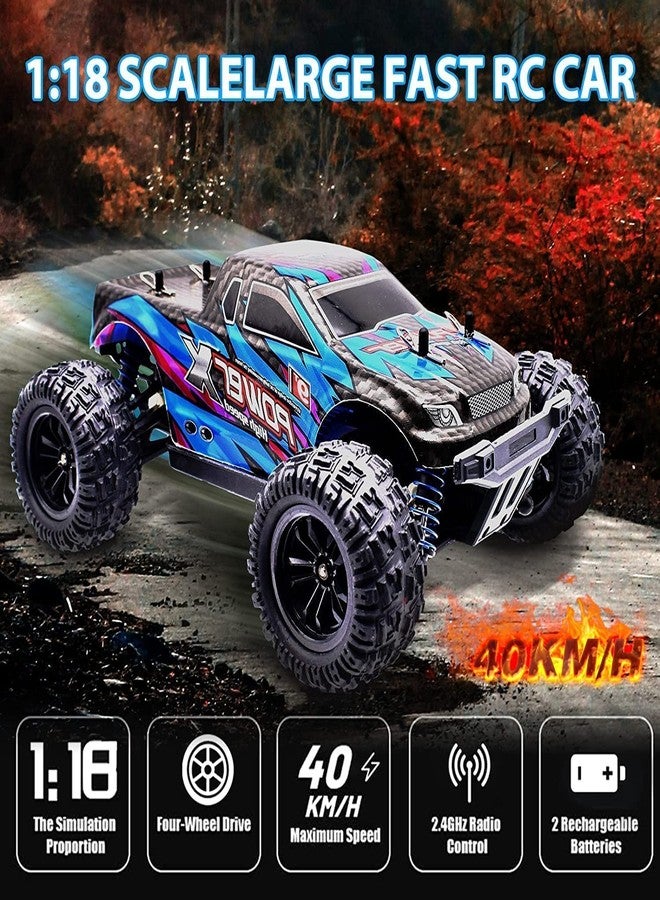 CIRBOX High Speed 45 Km/H 4Wd 2.4 Ghz Remote Control Truck 1:18 Scale Radio Controlled Off-Road Rc Car Electronic Monster Truck R/C RTR Hobby Cross-Country Car Buggy - Multicolor - Image 2